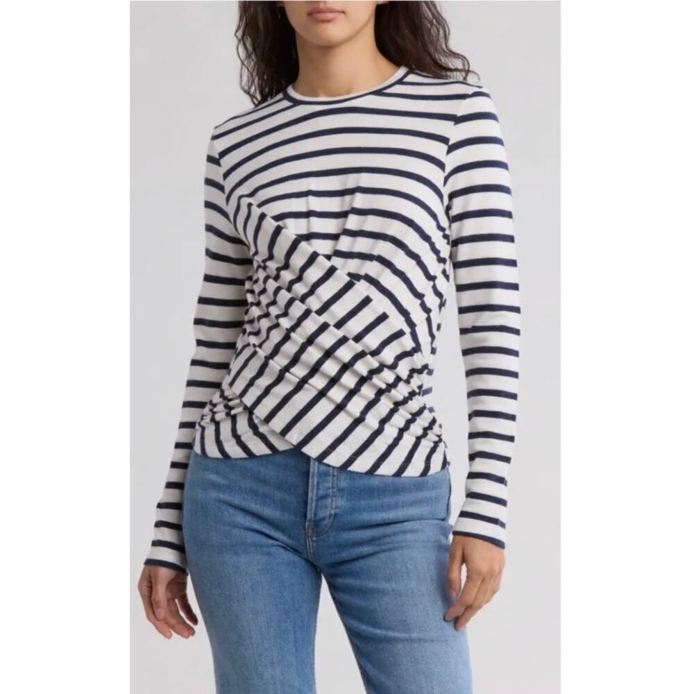 Joe’s Jeans Twist Wrap Long Sleeve Top SZ SM